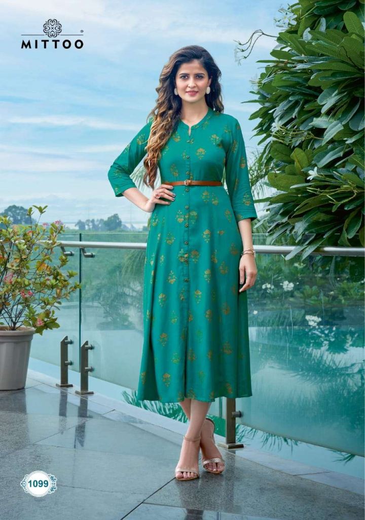 Mittoo Fashion Belt Vol 6 Rayon Print Wholesale Kurtis Catalog