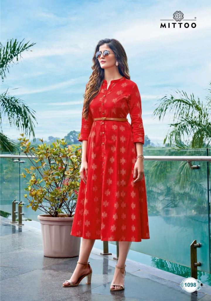 Mittoo Fashion Belt Vol 6 Rayon Print Wholesale Kurtis Catalog