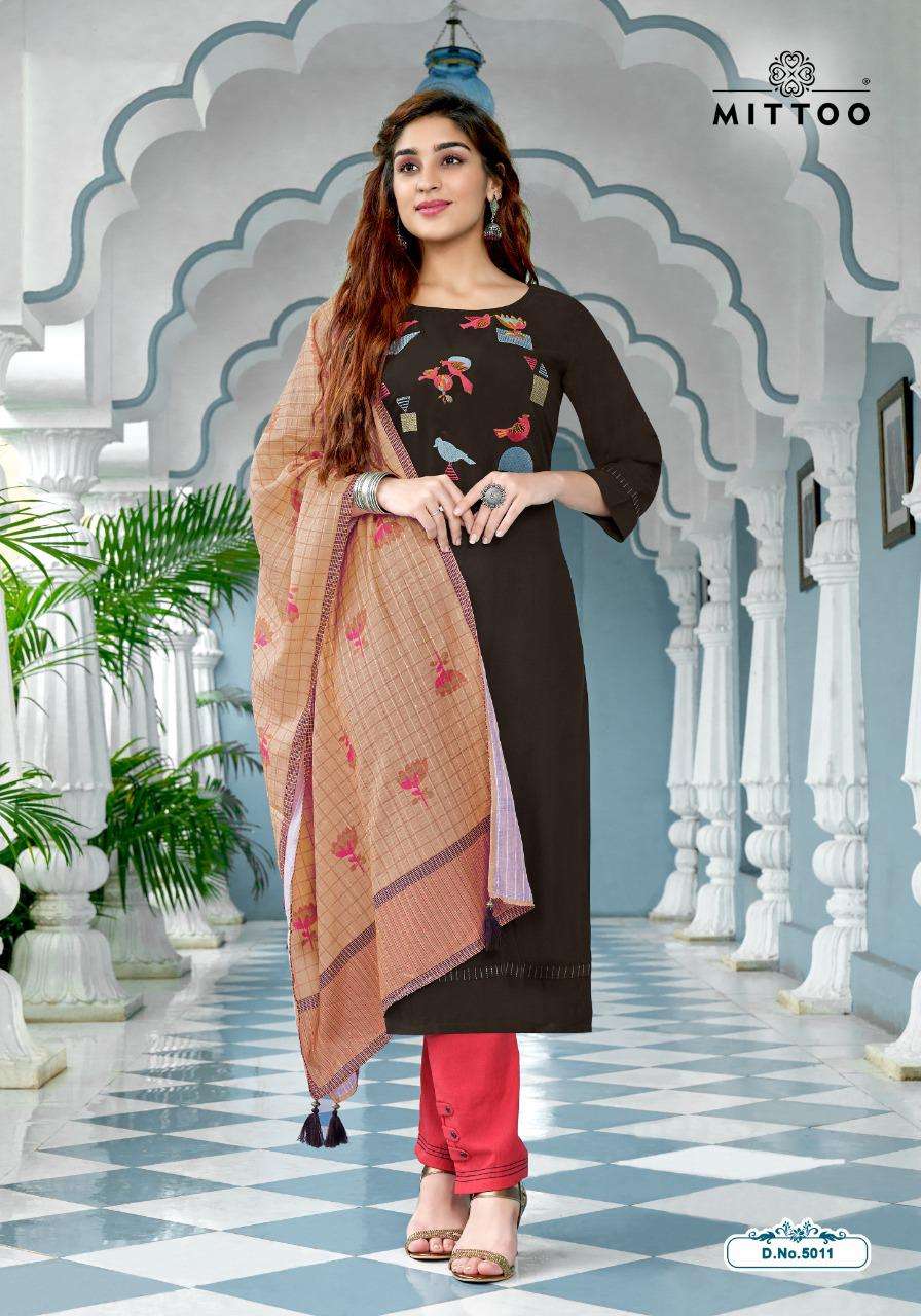 Mittoo Fashion Noor Vol 2 Nylon Viscose Silk Top With Bottom And Dupatta Wholesale Catalog