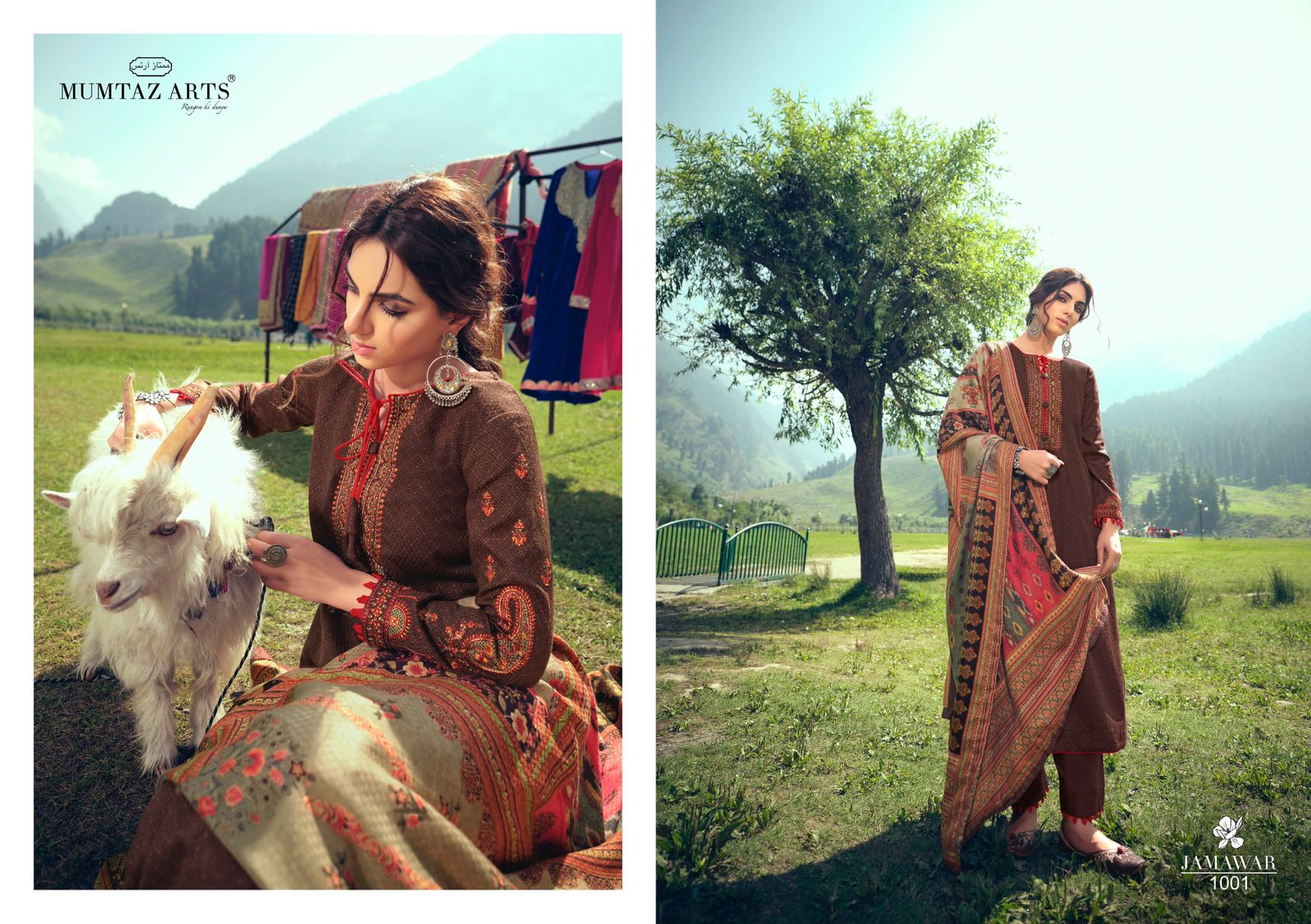 Mumtaz Arts Jamawar Digital Winter Wear Pashmina Dress Material Catalog