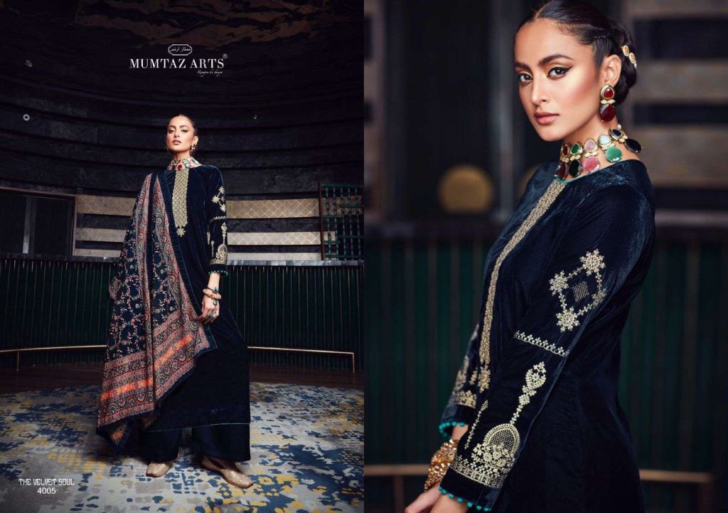 Mumtaz Arts The Velvet Soul Vol 4 Pure Velvet Superior Quality Salwar Suits Catalog