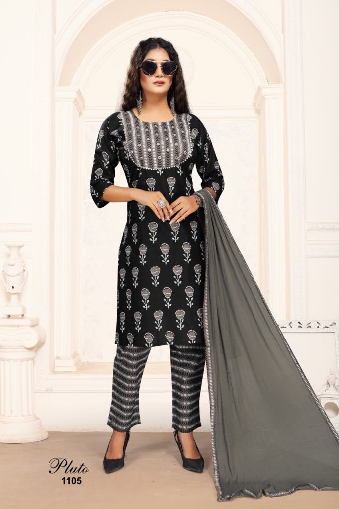 Premnath Pluto Vol 6 Designer Kurti Pant With Dupatta Catalog