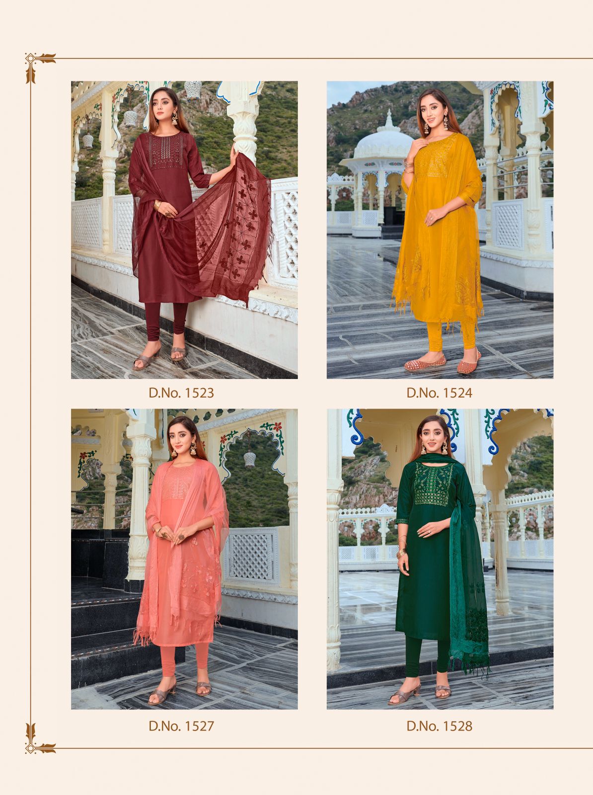 Rt  Rim Jhim Vol  2 Fancy Wear Kurtis With Dupatta Catalog
