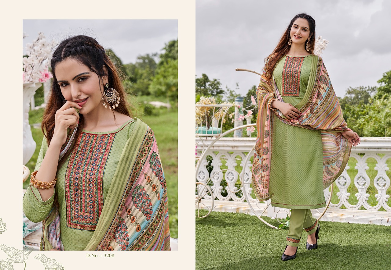 Rangoon Aagman Silk Designer Festive Wear Dress Material  Catalog