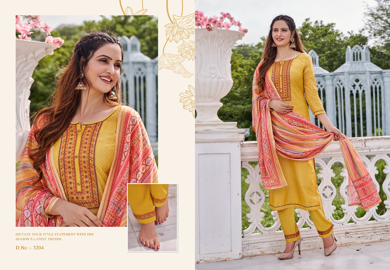 Rangoon Aagman Silk Designer Festive Wear Dress Material  Catalog