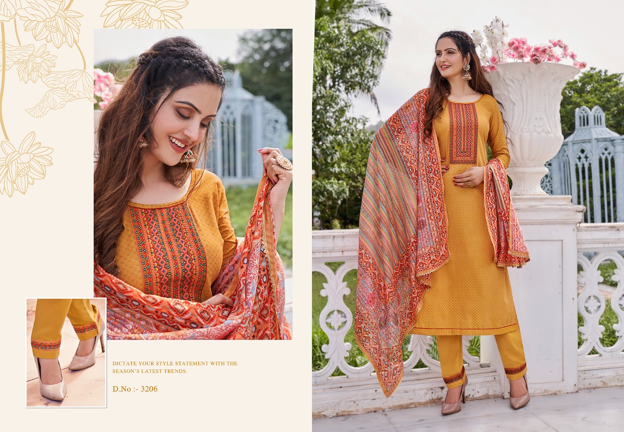 Rangoon Aagman Silk Designer Festive Wear Dress Material  Catalog