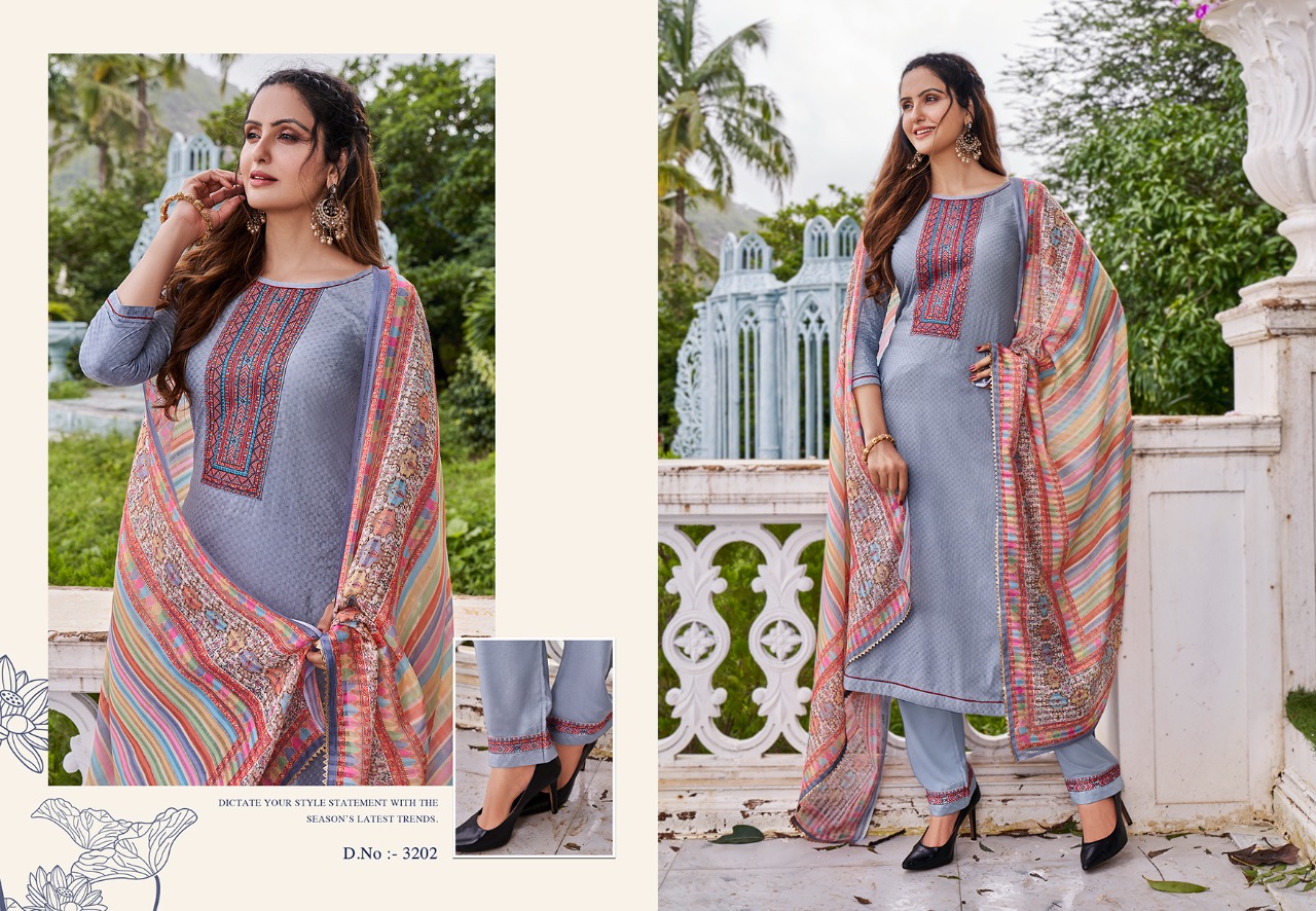 Rangoon Aagman Silk Designer Festive Wear Dress Material  Catalog