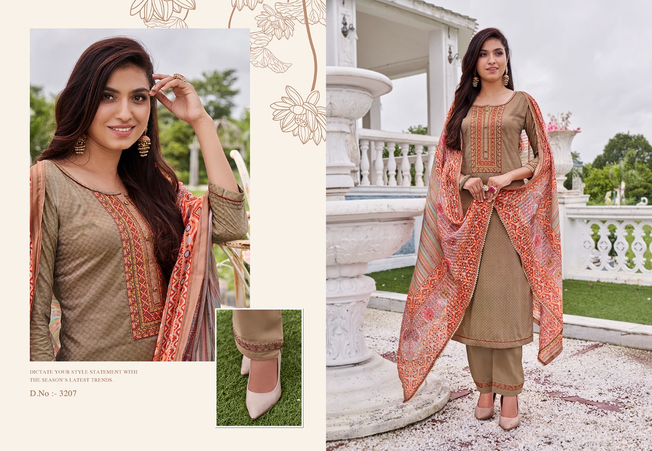 Rangoon Aagman Silk Designer Festive Wear Dress Material  Catalog