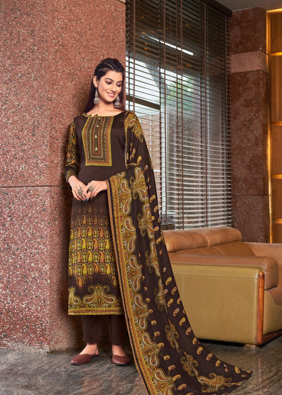 Roli Moli Kalki Vol 3 Printed Pashmina Dress Material Catalog