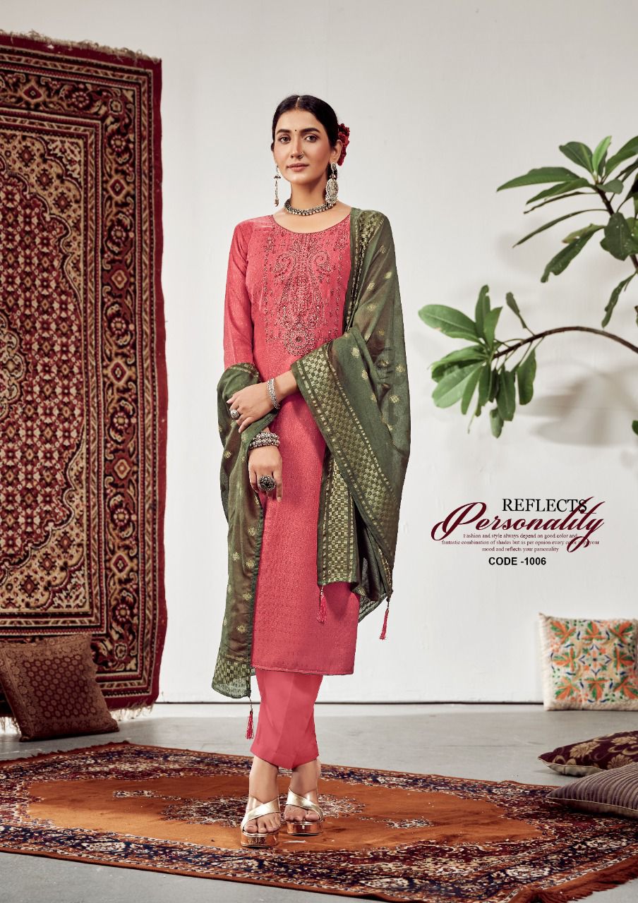 Roli Moli Lahja  Winter Wear Pashmina Dress Material Catalog