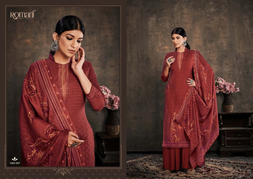 Romani Zubeda Designer Dress Material Catalog