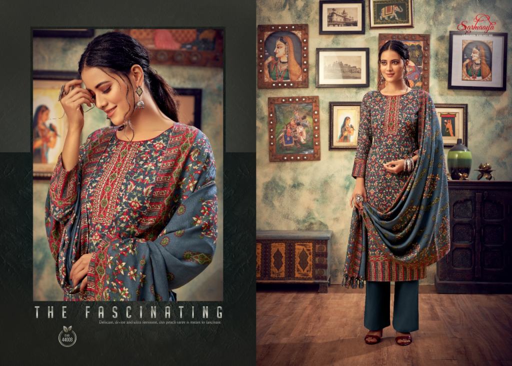 Sarmaaya Noori Premium Print Pashmina Dress Material