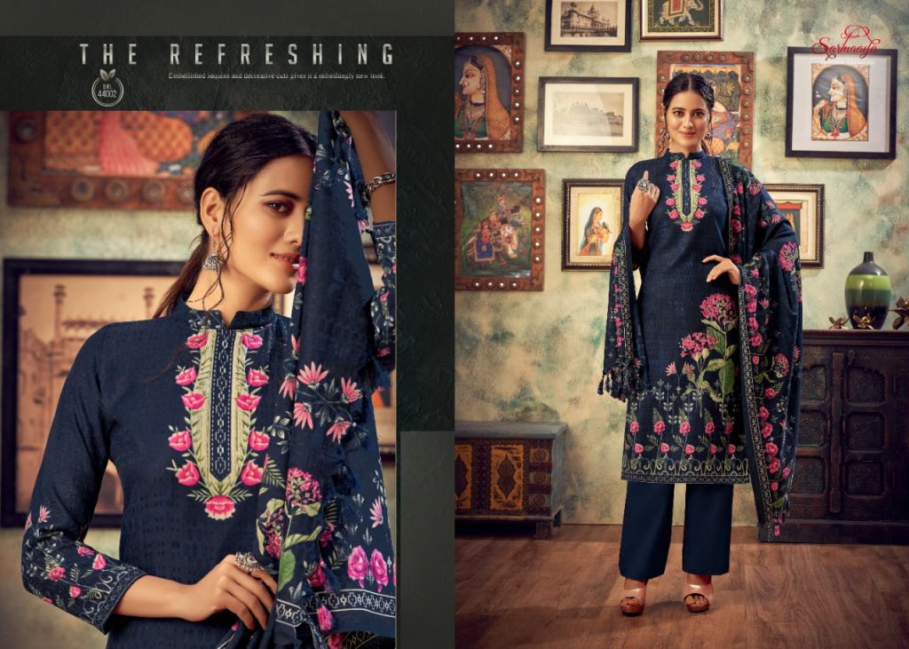 Sarmaaya Noori Premium Print Pashmina Dress Material