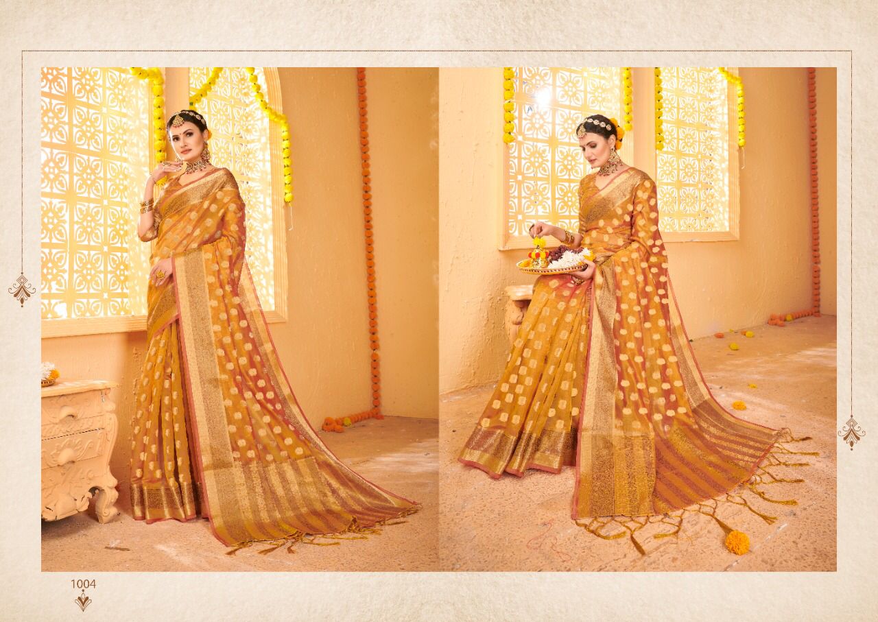 Saroj Rimjhim Festive Wear Organza Wholesale Silk Saree Catalog