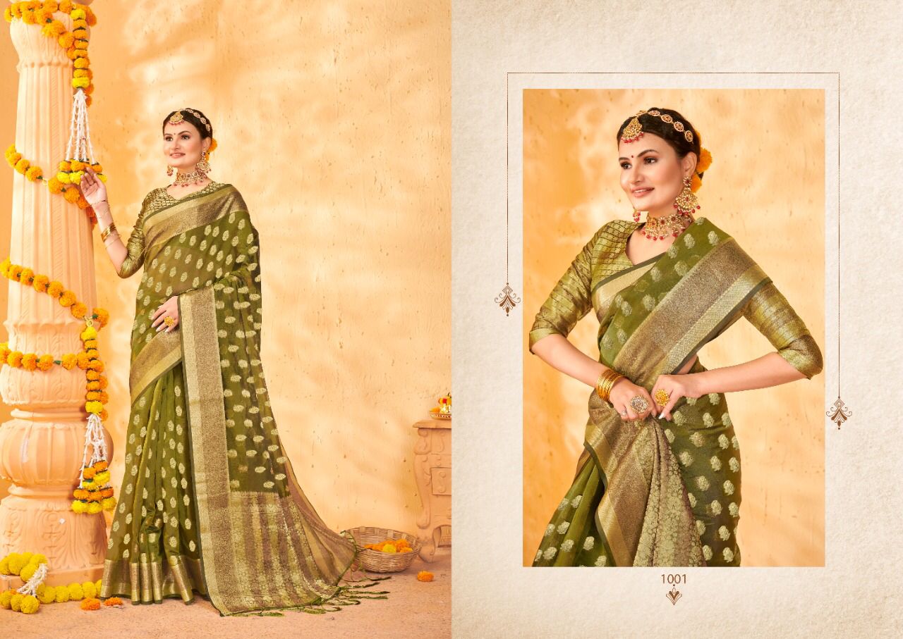 Saroj Rimjhim Festive Wear Organza Wholesale Silk Saree Catalog