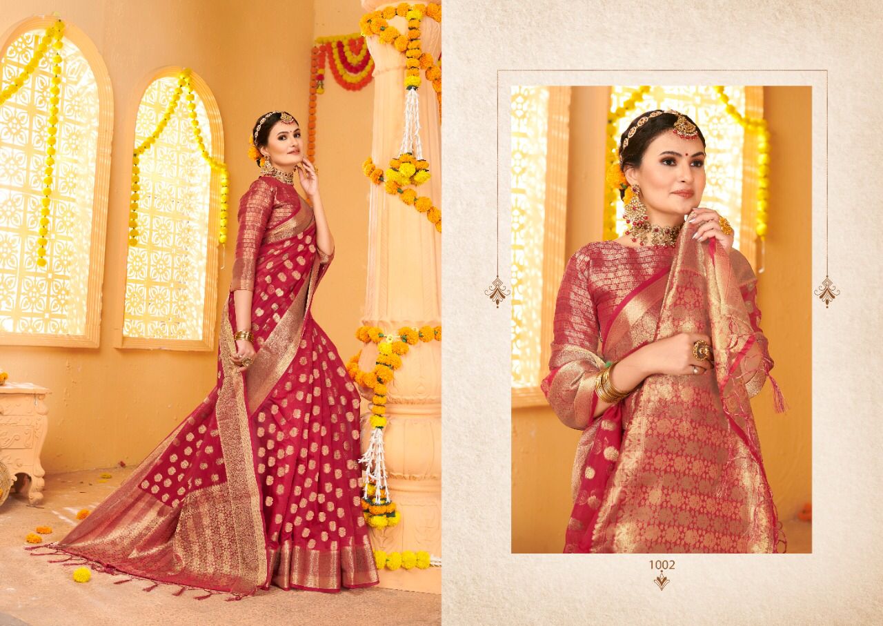 Saroj Rimjhim Festive Wear Organza Wholesale Silk Saree Catalog