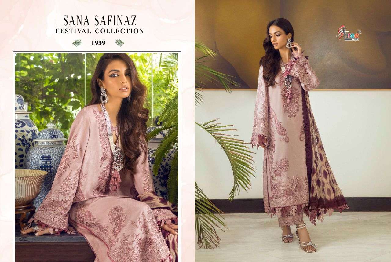 Shree  Sana Safinaz Festival Collection Pure Cotton Print Pakistani Suits Catalog