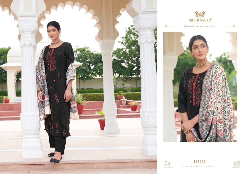 Siddhi Sagar Azal Pasmina Dress Material