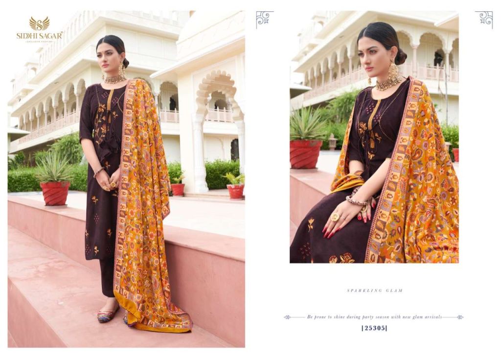 Siddhi Sagar Azal Pasmina Dress Material