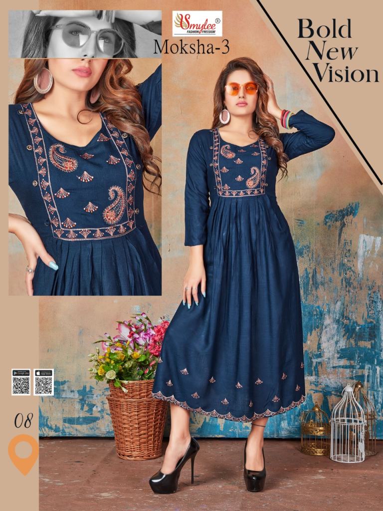 Smylee Moksha Vol 3 Buy Anarkali Kurtis Best Rate