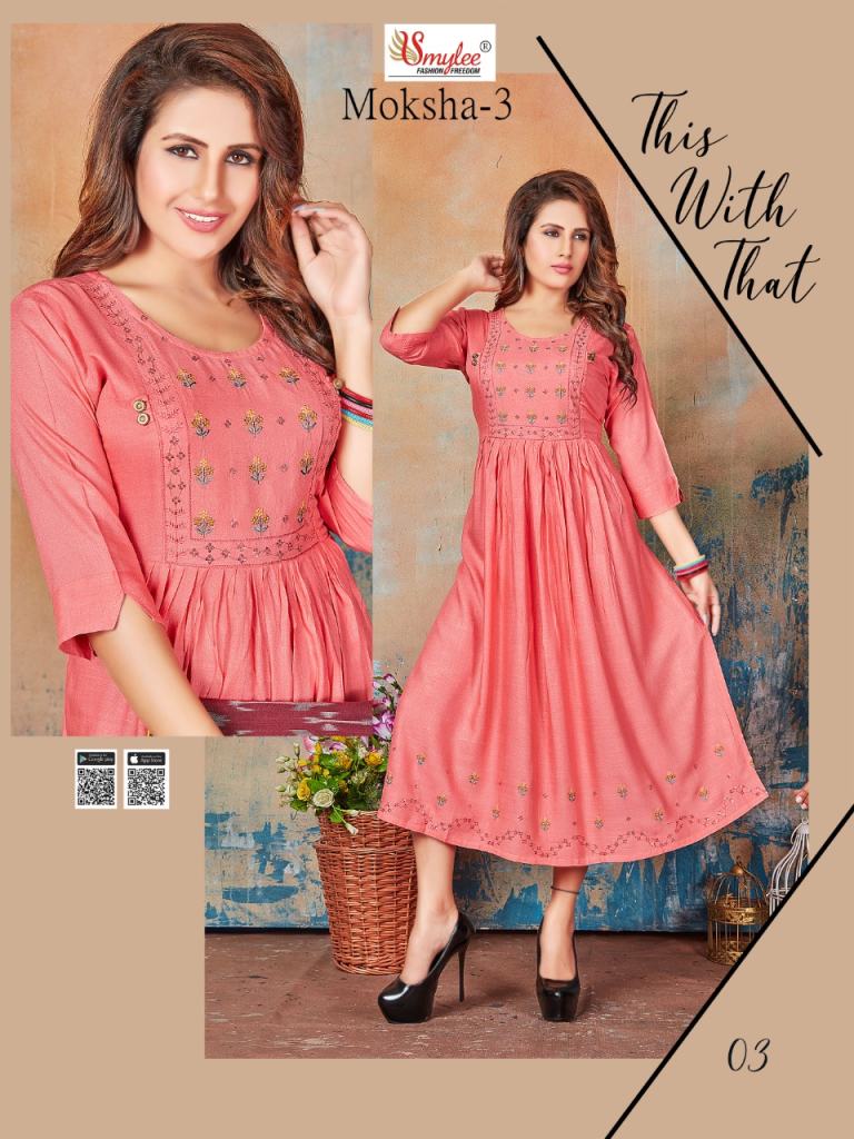 Smylee Moksha Vol 3 Buy Anarkali Kurtis Best Rate