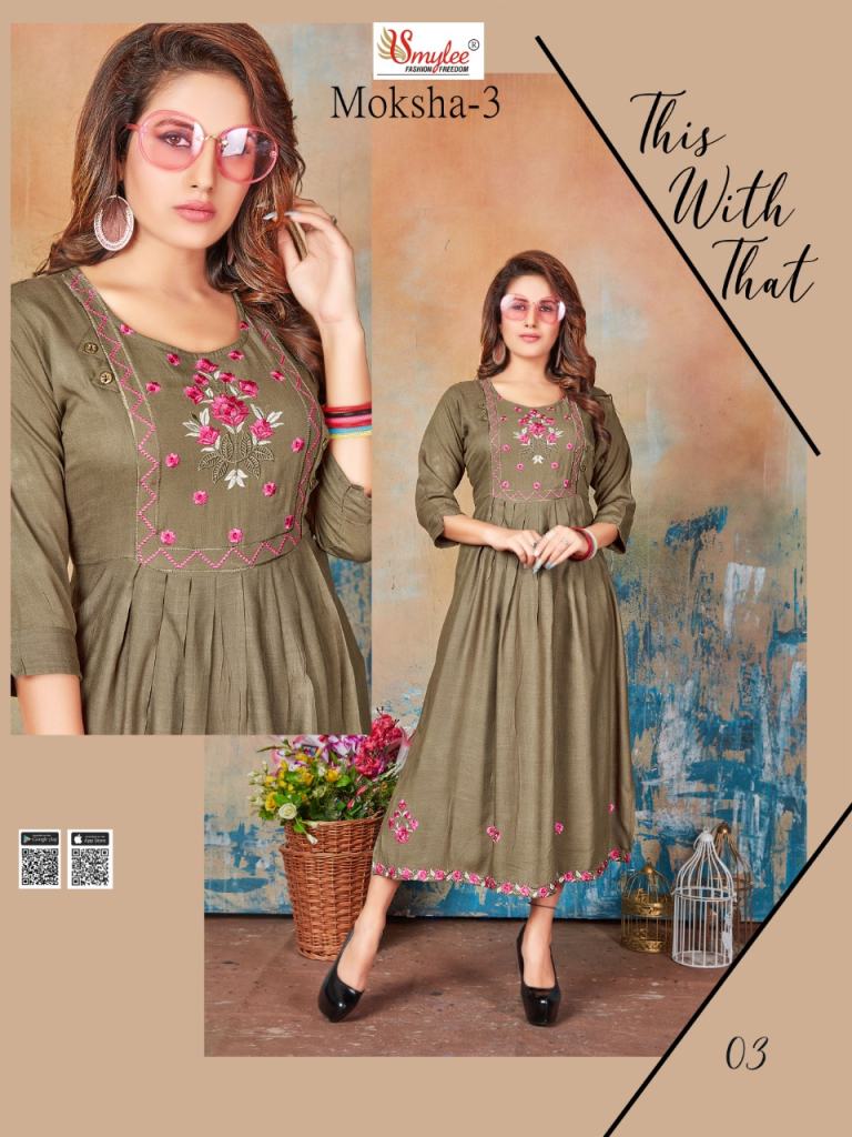 Smylee Moksha Vol 3 Buy Anarkali Kurtis Best Rate