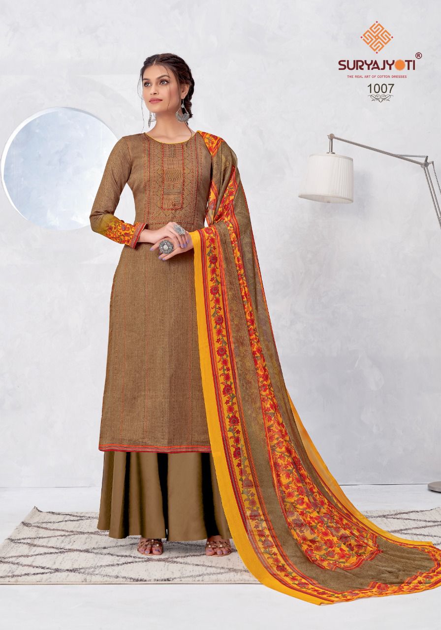 Suryajyoti Nirosha Vol 1 Designer Dress Material Shop Catalog