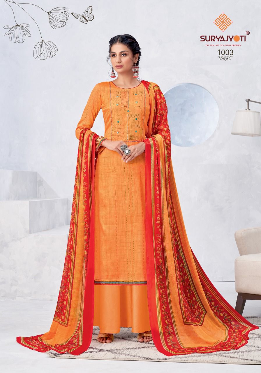 Suryajyoti Nirosha Vol 1 Designer Dress Material Shop Catalog