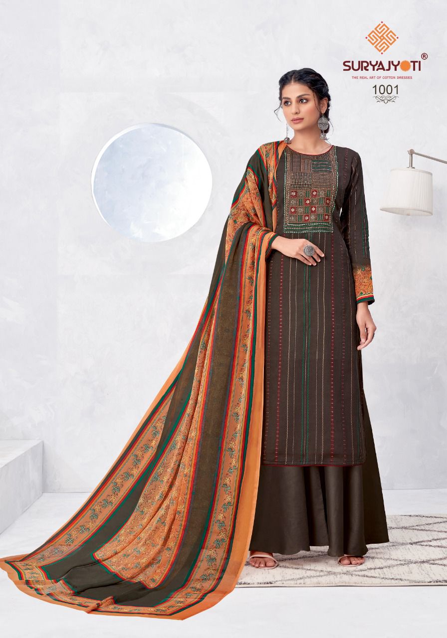 Suryajyoti Nirosha Vol 1 Designer Dress Material Shop Catalog