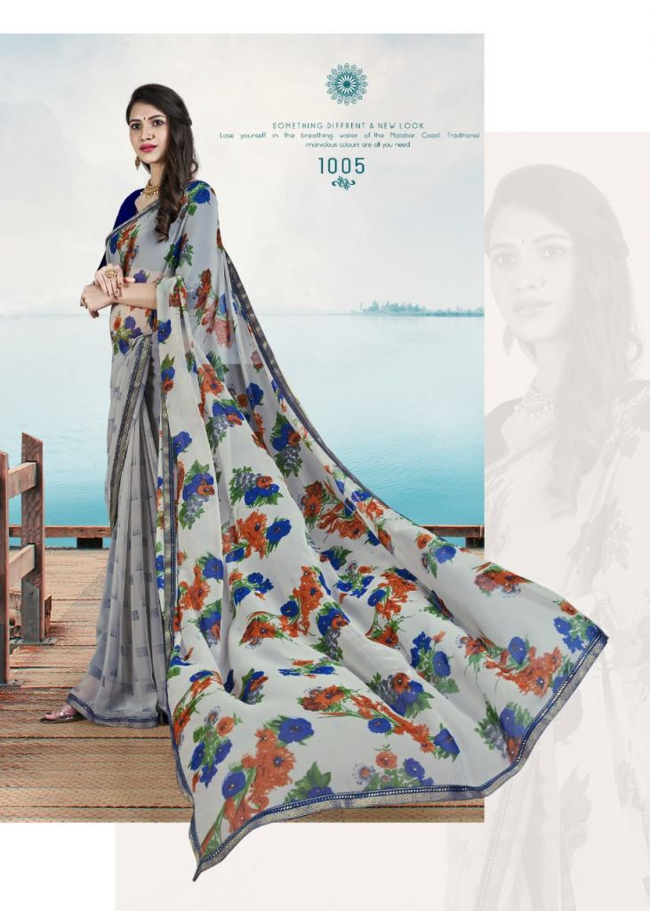 Swastik Flora Printed Wholesale Saree Catalog