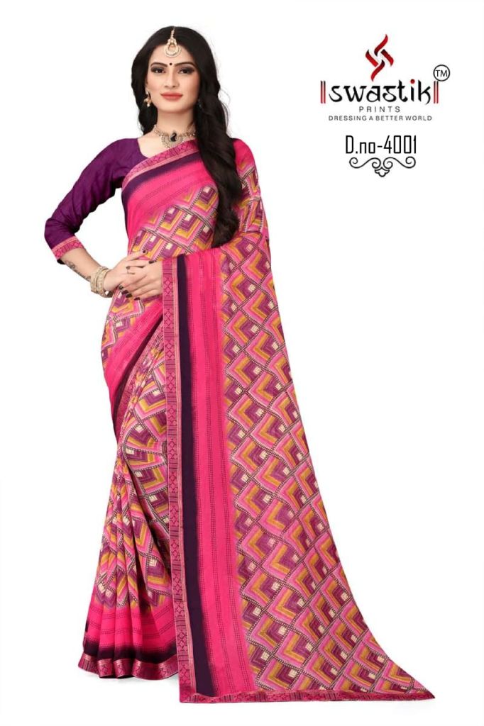 Swastik Laila Vol 1 Casual Wear Printed Sarees Catalog