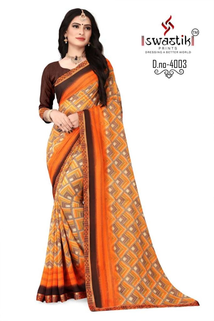 Swastik Laila Vol 1 Casual Wear Printed Sarees Catalog