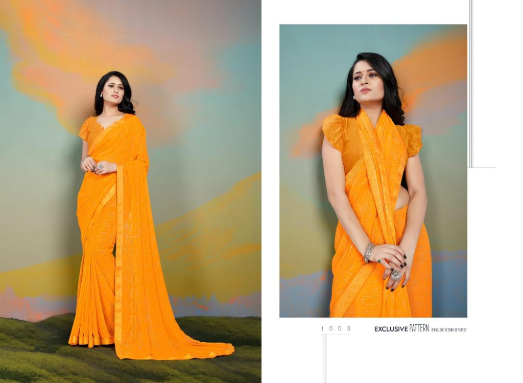 Swastik Maang Tika Casual Wear Sarees Catalog
