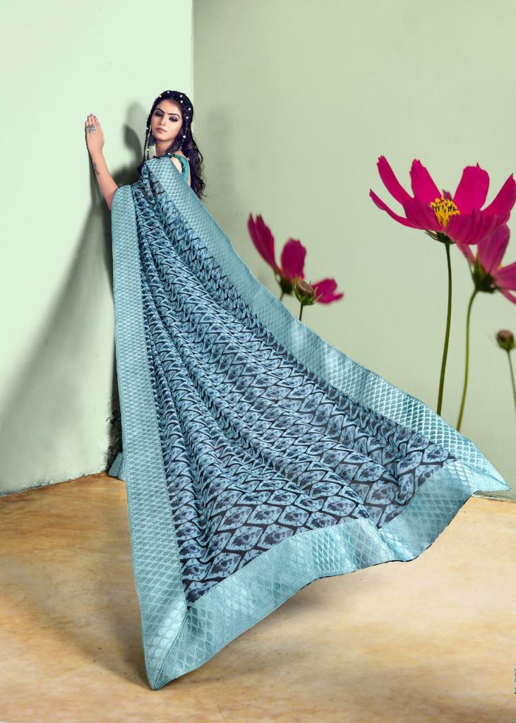 Swastik Tilak Casual Wear Printed Sarees Catalog