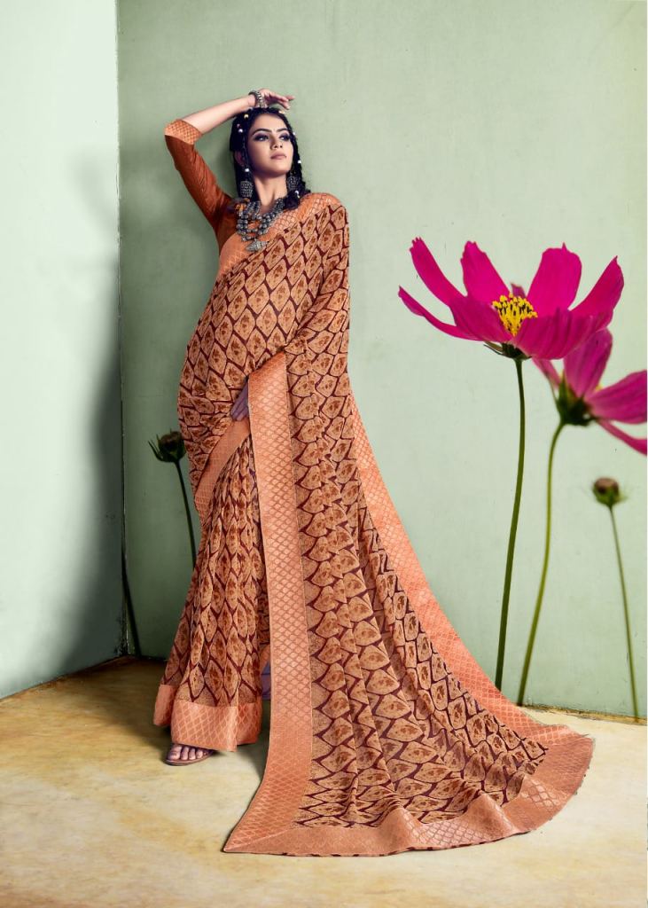 Swastik Tilak Casual Wear Printed Sarees Catalog
