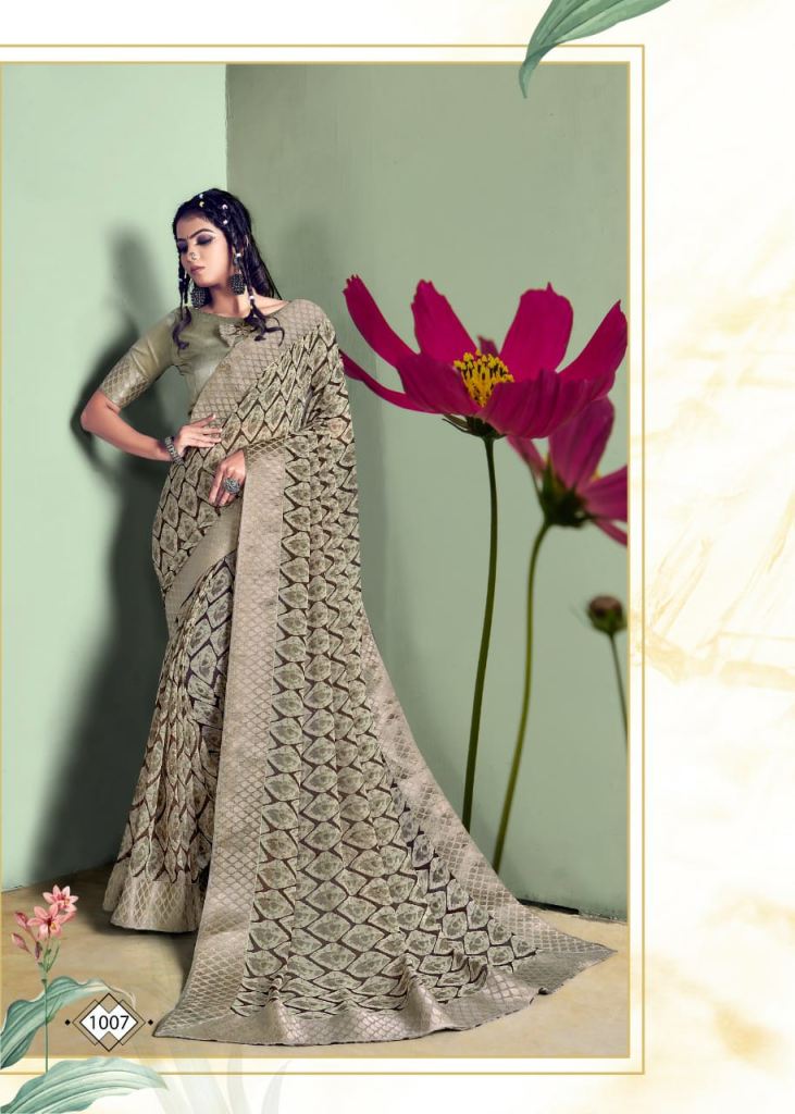 Swastik Tilak Casual Wear Printed Sarees Catalog