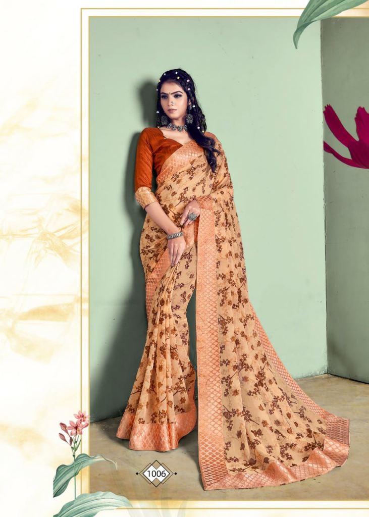 Swastik Tilak Casual Wear Printed Sarees Catalog