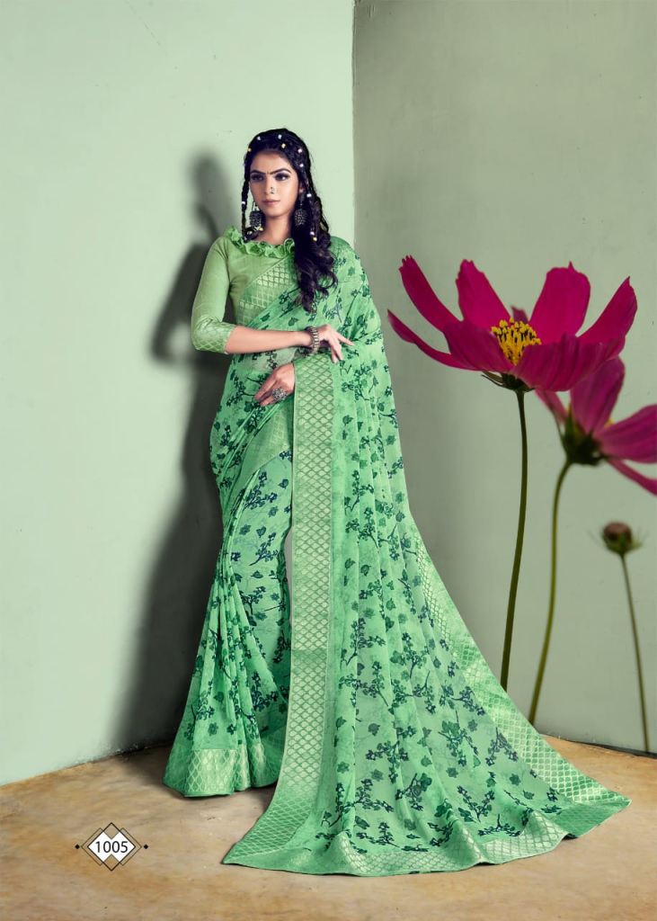 Swastik Tilak Casual Wear Printed Sarees Catalog