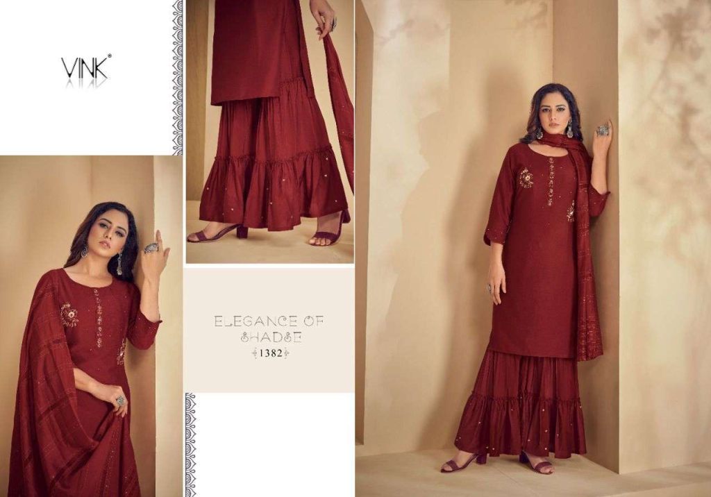 Vink Violin Vol 2 Silk Kurtis With Bottom And Dupatta Catalog