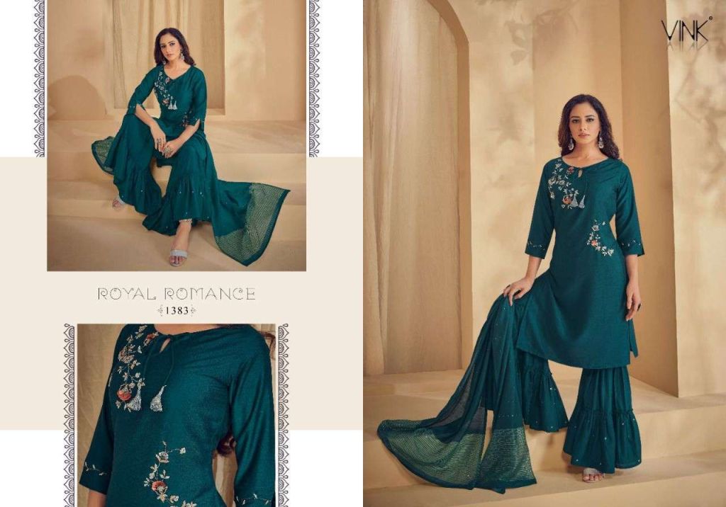 Vink Violin Vol 2 Silk Kurtis With Bottom And Dupatta Catalog