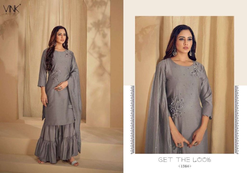 Vink Violin Vol 2 Silk Kurtis With Bottom And Dupatta Catalog