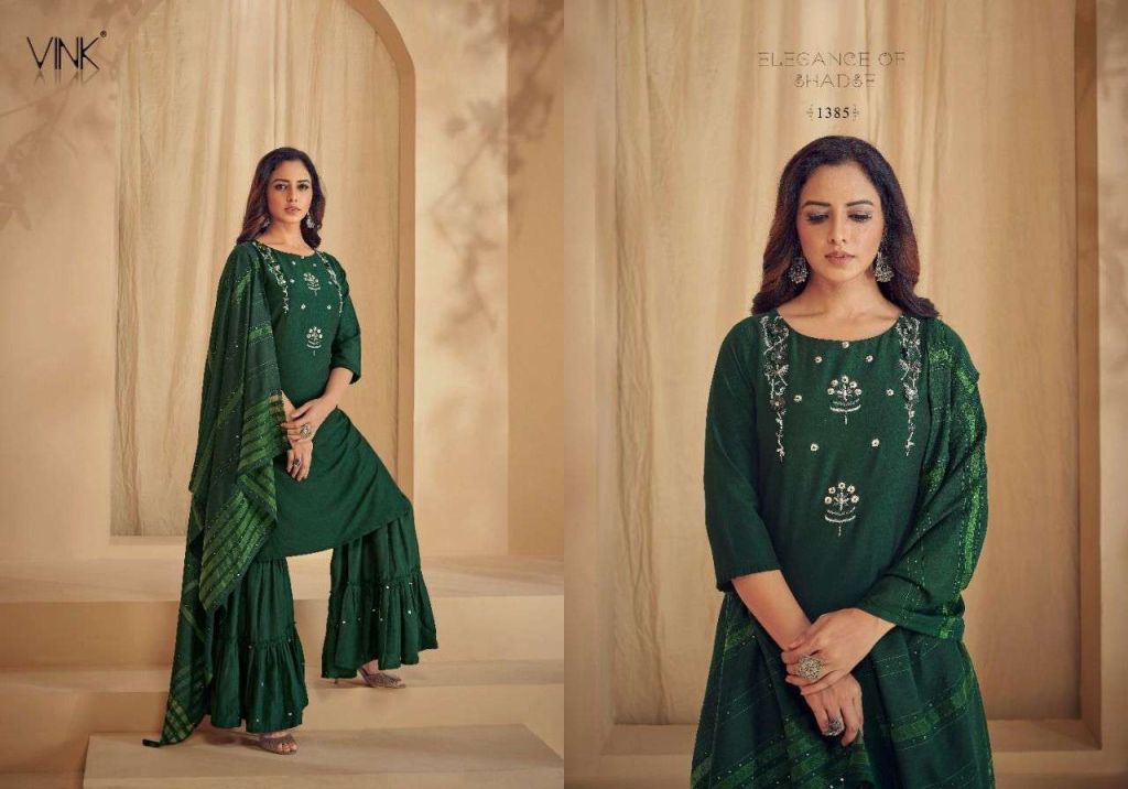 Vink Violin Vol 2 Silk Kurtis With Bottom And Dupatta Catalog