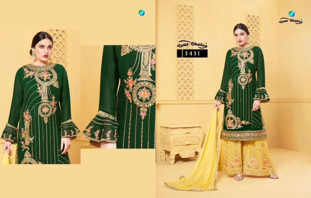Your Choice Glorina Vol 3 Georgette Wear Designer Salwar Suits Catalog