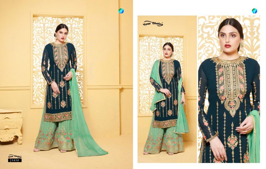 Your Choice Glorina Vol 3 Georgette Wear Designer Salwar Suits Catalog
