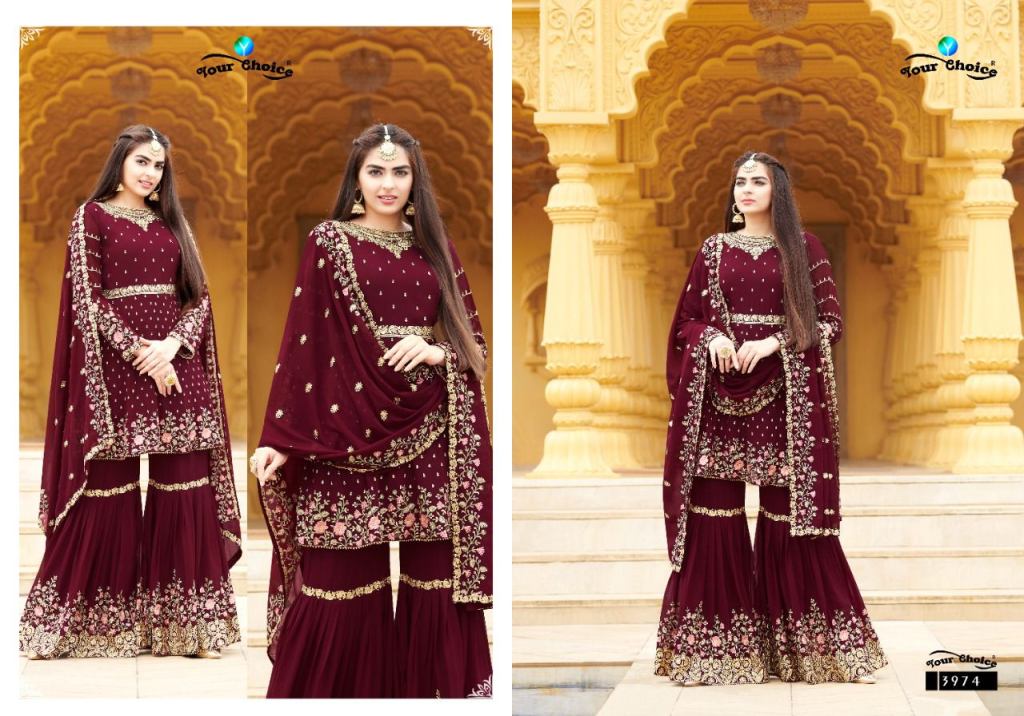 Your Choice Zaraa Vol 7 Georgette Wear Embroidery Salwar Suits Catalog