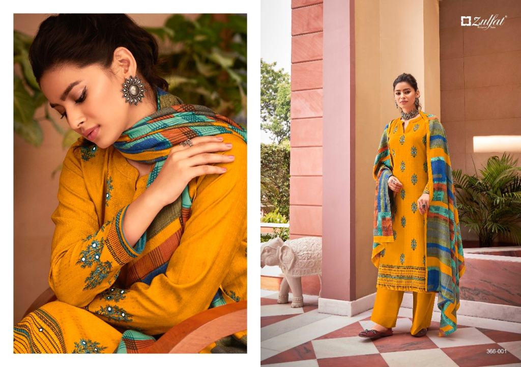 Zulfat Miraya Designer Winter Wear Low Rate Pashmina Catalog