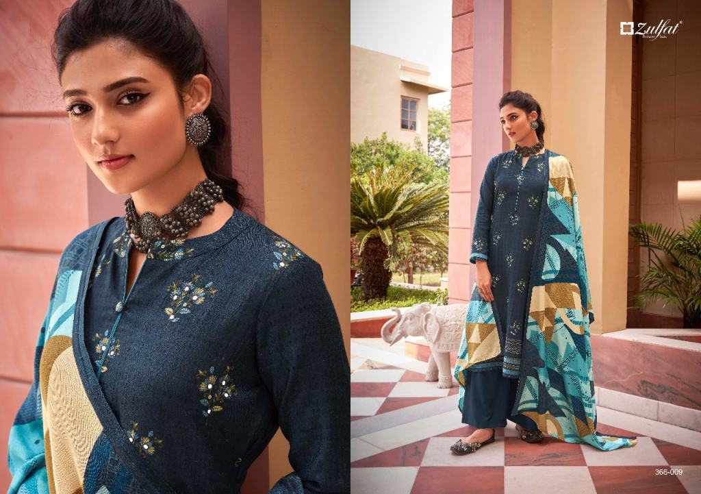 Zulfat Miraya Designer Winter Wear Low Rate Pashmina Catalog