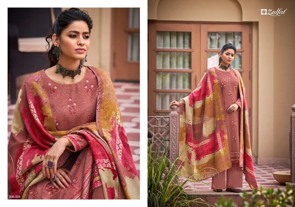 Zulfat Miraya Designer Winter Wear Low Rate Pashmina Catalog