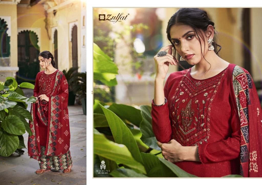 Zulfat Mohini Pashmina Print Dress Material Catalog