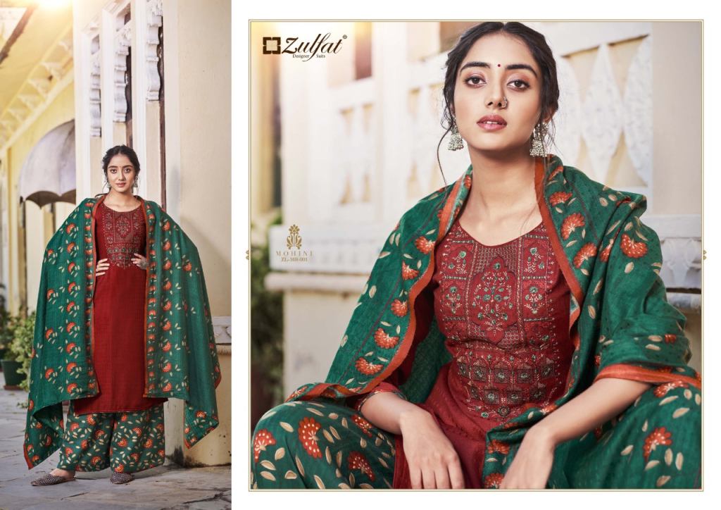 Zulfat Mohini Pashmina Print Dress Material Catalog